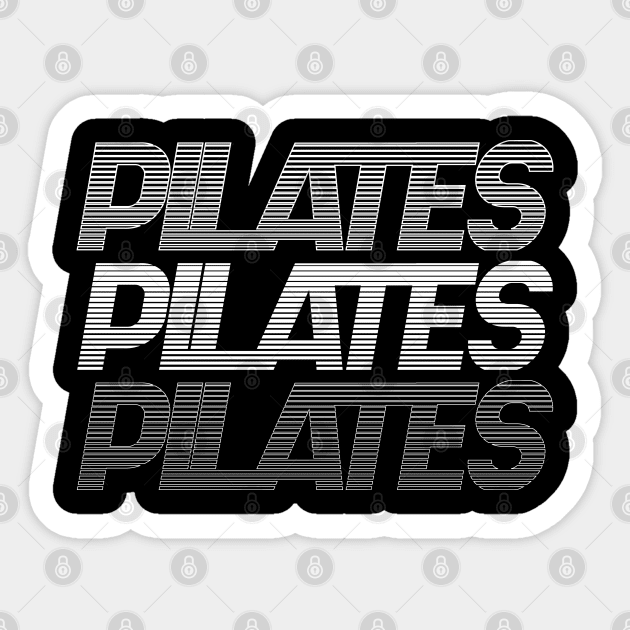 Pilates Addict - Pilates Lover - Pilates Typography Sticker by Pilateszone